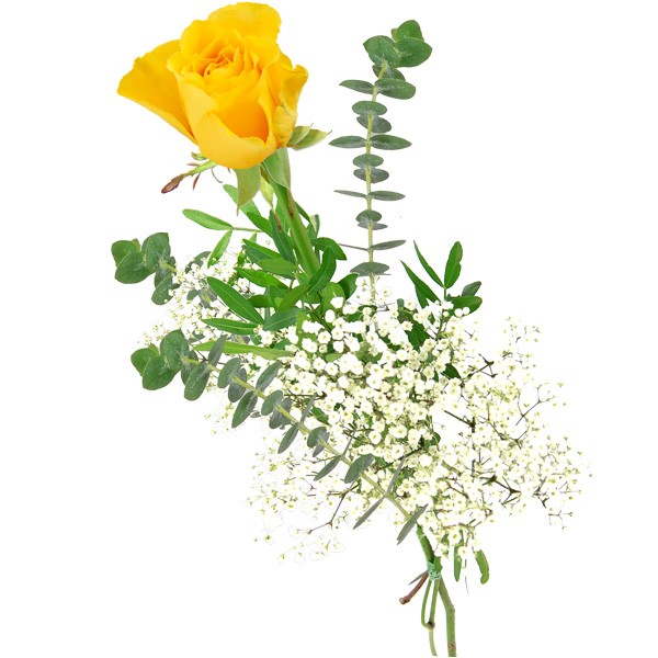 Einzelne gelbe Rose - Zum Geburtstag - Nach Anlass - Blumensträuße